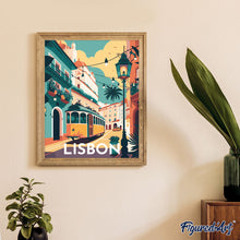 Cargar imagen en el visor de la galería, Diamond Painting - Póster de viaje Lisboa