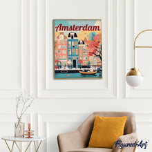 Cargar imagen en el visor de la galería, Póster de Viaje Ámsterdam en Flor