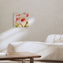 Cargar imagen en el visor de la galería, Mini Pintura por Números 20x20cm con bastidor Eclosión de tulipanes