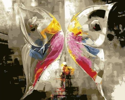 Pintar Por Números - El Efecto Mariposa - Figuredart - Animales Baile Mariposas