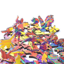 Cargar imagen en el visor de la galería, Puzzle de madera - Gato Multicolor