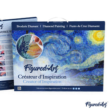 Cargar imagen en el visor de la galería, Diamond Painting - Media Luna Invernal 40x50cm con bastidor montado