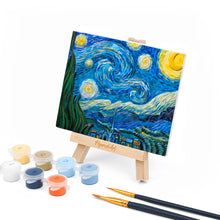 Cargar imagen en el visor de la galería, Kit de pintura en relieve - La noche estrellada, Van Gogh