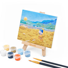 Cargar imagen en el visor de la galería, Kit de pintura en relieve - La pequeña perla en los campos dorados