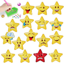Cargar imagen en el visor de la galería, Diamond Painting 5D 16 Pegatinas Estrellas Emoji