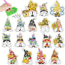 Cargar imagen en el visor de la galería, Diamond Painting 5D 17 Pegatinas Gnomo