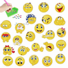 Cargar imagen en el visor de la galería, Diamond Painting 5D 24 Hojas de Pegatinas Emoji