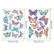 Cargar imagen en el visor de la galería, Diamond Painting 5D 23 Pegatinas Mariposas