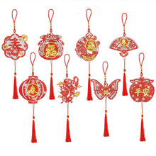 Cargar imagen en el visor de la galería, Colgante Diamond Painting 5D Año Nuevo Chino 8 Piezas