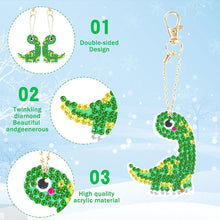 Cargar imagen en el visor de la galería, Llavero Diamond Painting 5D Dinosaurio 12 Piezas