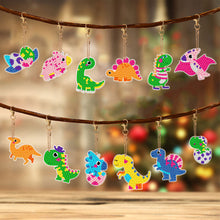 Cargar imagen en el visor de la galería, Llavero Diamond Painting 5D Dinosaurio 12 Piezas