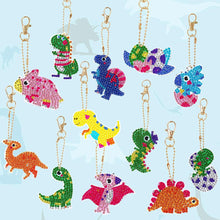 Cargar imagen en el visor de la galería, Llavero Diamond Painting 5D Dinosaurio 12 Piezas