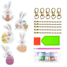 Cargar imagen en el visor de la galería, Colgante Diamond Painting 5D Conejo de Pascua Conjunto de 3
