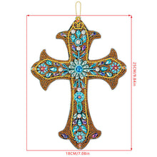 Cargar imagen en el visor de la galería, Colgante Decorativo Diamond Painting Cruz