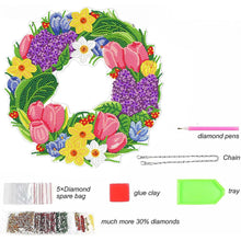 Cargar imagen en el visor de la galería, Corona Diamond Painting Reverso Tulipanes