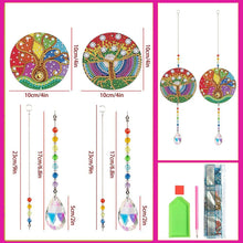 Cargar imagen en el visor de la galería, Carillón en Cristal Diamond Painting 5D Árbol de la Vida 2 Piezas