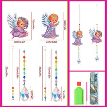Cargar imagen en el visor de la galería, Carillón de Cristal Diamond Painting 5D Ángel 2 Piezas