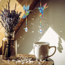 Cargar imagen en el visor de la galería, Carillón de Cristal Diamond Painting 5D Colibríes 2 Piezas