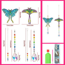 Cargar imagen en el visor de la galería, Carillón en Cristal Diamond Painting 5D - Mariposas 2 Piezas