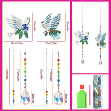 Cargar imagen en el visor de la galería, Carillón en Cristal Diamond Painting 5D Palomas 2 Piezas
