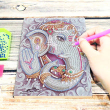 Cargar imagen en el visor de la galería, Cuaderno Diamond Painting 5D Elefante Dios Ganesha