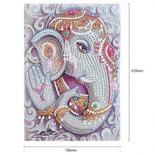 Cargar imagen en el visor de la galería, Cuaderno Diamond Painting 5D Elefante Dios Ganesha