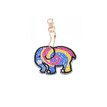 Cargar imagen en el visor de la galería, Llavero Diamond Painting 5D Elefantes 4 Piezas