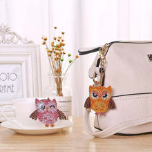 Cargar imagen en el visor de la galería, Llavero Diamond Painting 5D - Búhos 5 Piezas