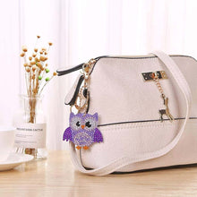 Cargar imagen en el visor de la galería, Llavero Diamond Painting 5D - Búhos 5 Piezas