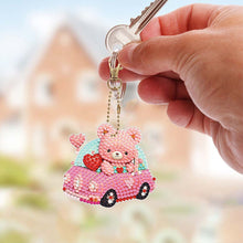 Cargar imagen en el visor de la galería, Llavero Diamond Painting 5D Coche Rosa 6 Piezas