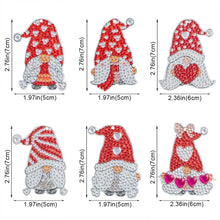 Cargar imagen en el visor de la galería, Llavero Diamond Painting 5D Gnomo Rojo