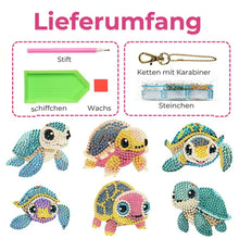 Cargar imagen en el visor de la galería, Colgante Tortuga Diamond Painting 6 Piezas