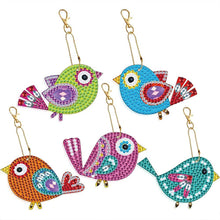 Cargar imagen en el visor de la galería, Llavero Diamond Painting 5D Pájaros 5 Piezas