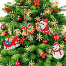 Cargar imagen en el visor de la galería, Llavero Diamond Painting 5D Navidad 8 Piezas