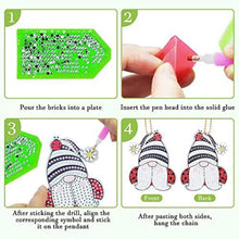 Cargar imagen en el visor de la galería, Llavero Diamond Painting 5D Gnomo