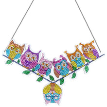 Cargar imagen en el visor de la galería, Colgador de Puerta Diamond Painting 5D 7 Búhos