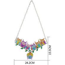 Cargar imagen en el visor de la galería, Colgador de Puerta Diamond Painting 5D 7 Búhos