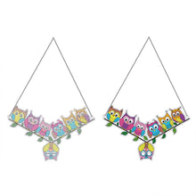 Cargar imagen en el visor de la galería, Colgador de Puerta Diamond Painting 5D 7 Búhos