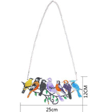 Cargar imagen en el visor de la galería, Colgador de Puerta Diamond Painting 5D 7 Pájaros