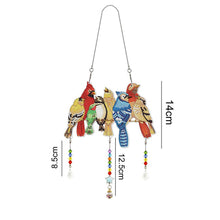 Cargar imagen en el visor de la galería, Colgador de Puerta Diamond Painting 5D con 7 Pájaros