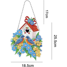 Cargar imagen en el visor de la galería, Colgador de Puerta Diamond Painting 5D Reversible con Casa de Pájaros