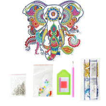 Cargar imagen en el visor de la galería, Colgador de Puerta Diamond Painting 5D con Elefante