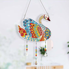 Cargar imagen en el visor de la galería, Colgante de Puerta Diamond Painting 5D Cisne