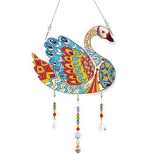 Cargar imagen en el visor de la galería, Colgante de Puerta Diamond Painting 5D Cisne
