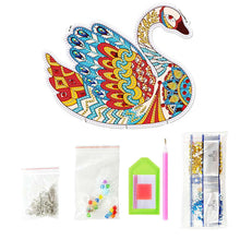 Cargar imagen en el visor de la galería, Colgante de Puerta Diamond Painting 5D Cisne
