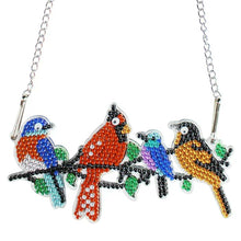 Cargar imagen en el visor de la galería, Colgante de Puerta Diamond Painting 5D Cuatro Pájaros