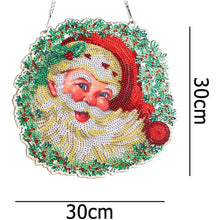 Cargar imagen en el visor de la galería, Colgante de Puerta Diamond Painting 5D Papá Noel