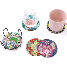 Cargar imagen en el visor de la galería, Posavasos Diamond Painting 5D con Flores