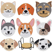 Cargar imagen en el visor de la galería, Posavasos Diamond Painting 5D Perros
