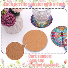 Cargar imagen en el visor de la galería, Posavasos Diamond Painting 5D Libélulas